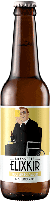 Bière Artisanale Gose Gingembre Docteur Folamour Brasserie Elixkir