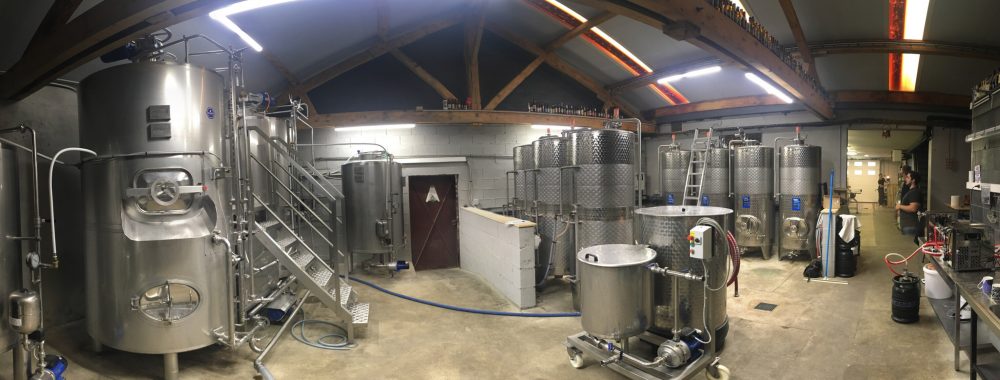 Salle de brassage de la brasserie Belenium
