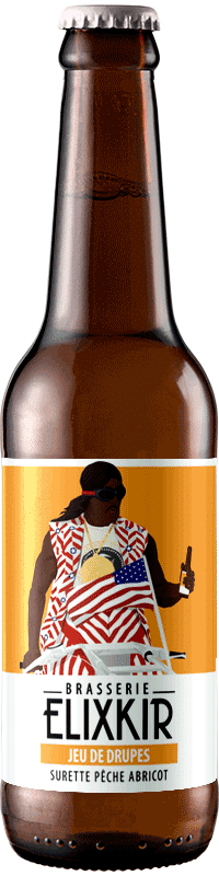 Bière Artisanale Jeu de Drupes Surette Peche Abricot Brasserie Elixkir