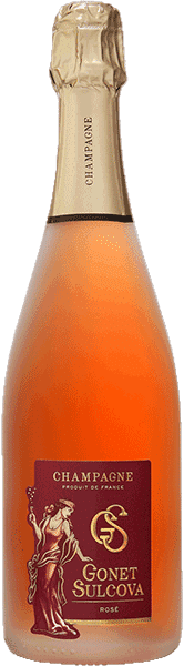 Bouteille de Champagne Rosé Brut Gonet Sulcova