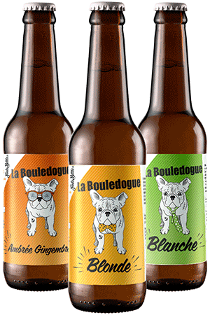 Brasserie La Bouledogue Coffret Verres & Bières Teku !