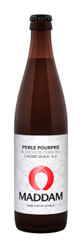 Bouteille de bière Perle Pourpre Brasserie Maddam