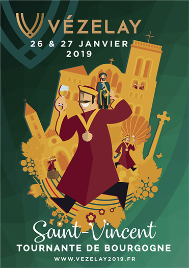 Affiche Saint Vincent Tournante Vézelay