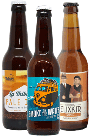 Coffret de 6 bouteilles de bières et fromages
