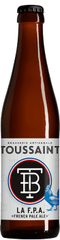 Bouteille de bière artisanale fpa french pale ale brasserie Toussaint