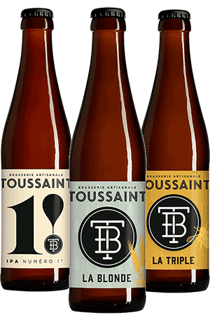 coffret de bières artisanales brasserie Toussaint