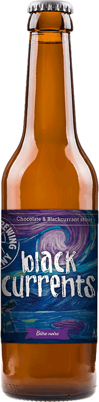 Bouteille de bière black currents Brasserie Piggy Brewing Company
