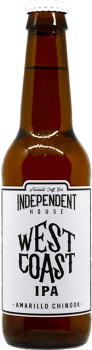 Bouteille de bière West Coast IPA Brasserie Independent House