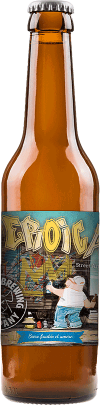 Bouteille de bière Eroica IPA Brasserie Piggy Brewing Company