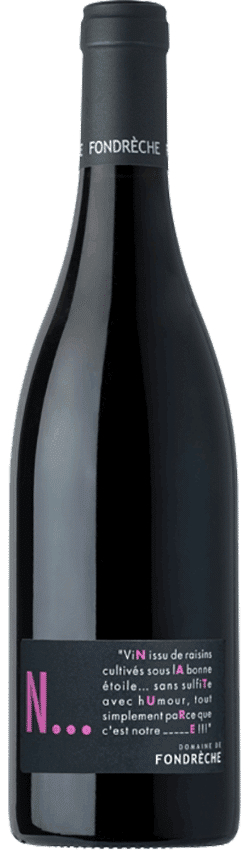 Bouteille de N... rouge du Domaine de Fondrèche