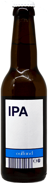 Bouteille de bière artisanale IPA Home Brasserie Outland