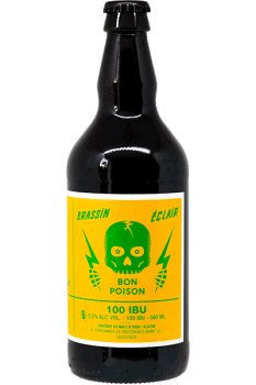 Bouteille de bière 100 IBU Bon Poison