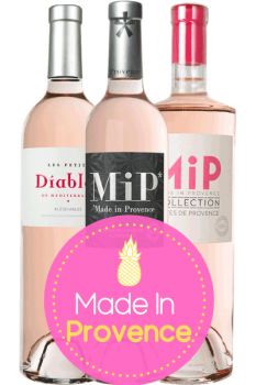 Bouteilles de rosés de l'opération Pink Party