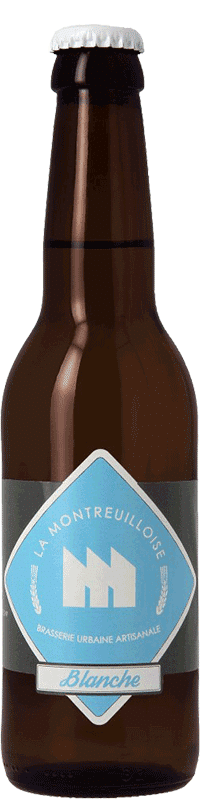 Bouteille de bière Blanche Brasserie La Montreuilloise