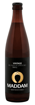 Bouteille de bière Vintage Brasserie Maddam