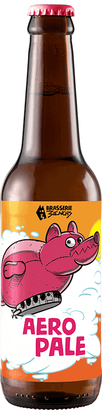 Bouteille de bière artisanale Aero Pale Brasserie 3ienchs