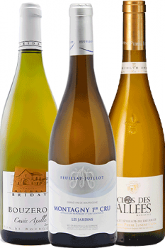 Bouteilles de vin du coffret Bord de Mer