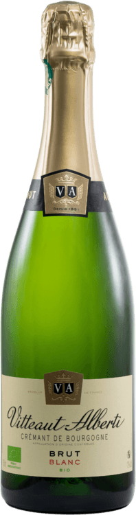 Bouteille de Crémant de Bourgogne Bio Vitteaut Alberti