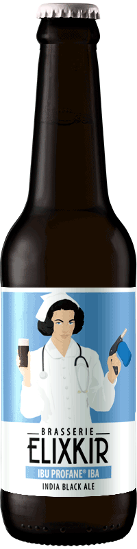 Bière Artisanale Ibu Profane India Black Ale Brasserie Elixkir