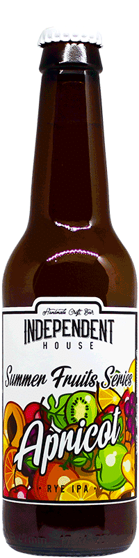 Bouteille de bière Apricot IPA Brasserie Independent House