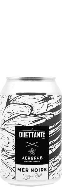 Canette de bière Mer Noire Oyster Stout brasserie aerofab