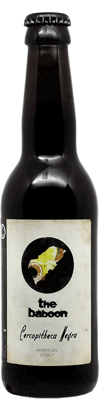 Bière Cercopitheca Negra Bouteille de bière artisanale Brasserie The Baboon