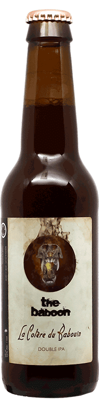 La colère du Babouin Bouteille de bière artisanale Brasserie The Baboon