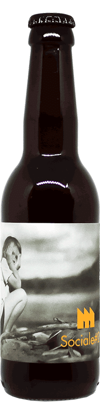 Bouteille de bière Sociale Lager Brasserie La Montreuilloise