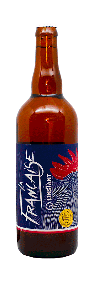Bouteille de bière artisanale La Française Brasserie L'Instant