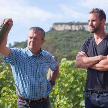 Equipe du Château de Cazeneuve en appellation Pic Saint Loup