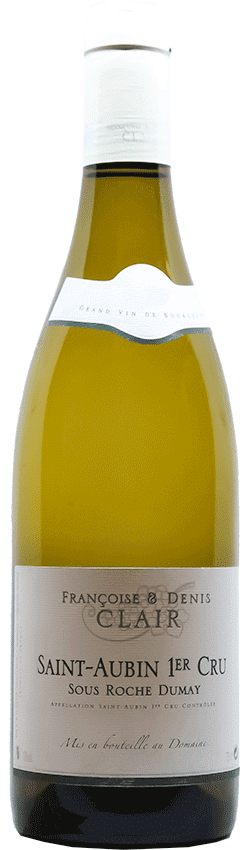 Bouteille de vin Saint-Aubin Premier Cru Sous Roche Dumay du Domaine Françoise et Denis Clair en Bourgogne