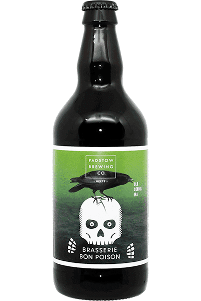 Bouteille de Bière Old School IPA de la brasserie Bon Poison et Padstow