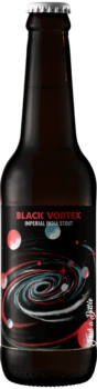 Bouteille de bière artisanale black vortex india stout brasserie Hoppy Road Yakima