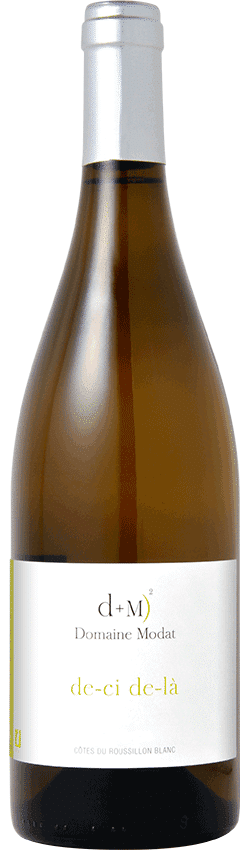 Bouteille de vins Côtes du Roussillon Blanc de-ci de-là du Domaine Modat