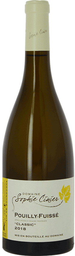 Bouteille de vin Pouilly-Fuissé Classic du Domaine Sophie Cinier