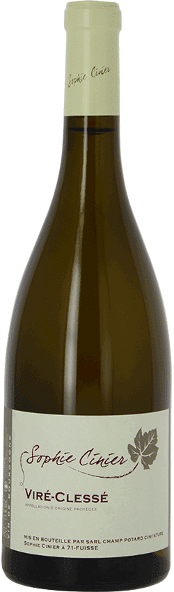 Bouteille de vin Viré-Clessé du Domaine Sophie Cinier