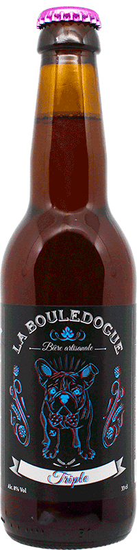 Bouteille de bière Triple Brasserie La Bouledogue