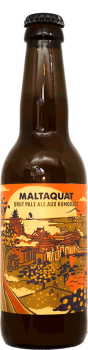 Bouteille de bière artisanale Maltaquat Brut Pale Ale Brasserie Hoppy Road