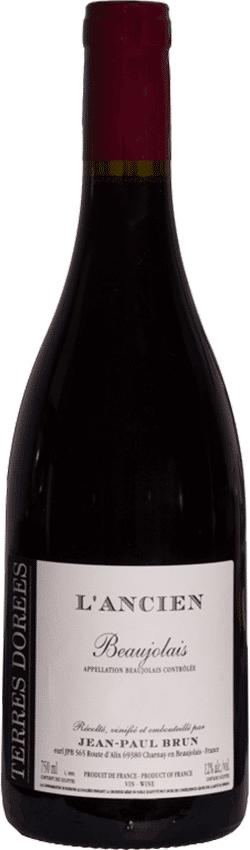 Bouteille de vin Beaujolais l'Ancien du Domaine des Terres Dorées Jean Paul Brun