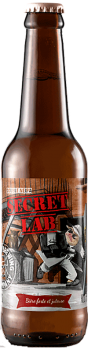 Bouteille de bière Secret Lab Double New England IPA Brasserie Piggy Brewing Company