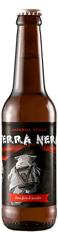 Bouteille de bière Terra Nera Imperial Stout Brasserie Piggy Brewing Company
