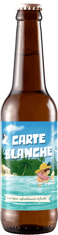 Bouteille de bière Carte Blanche Brasserie Piggy Brewing Company