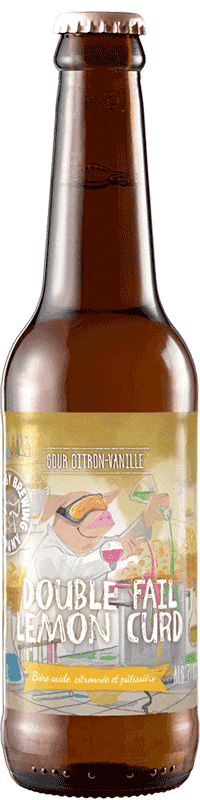 Bouteille de bière Double Fail Lemon Curd Brasserie Piggy Brewing Company