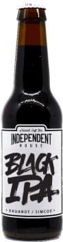 Bouteille de bière Black IPA Brasserie Independent House