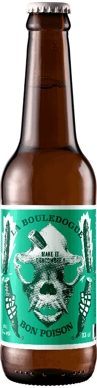 bière Lager Concombre brasserie la Bouledogue Bon Poison
