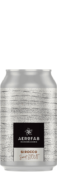 Canette de bière Sirocco Sweet Stout brasserie aerofab