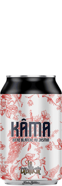 Canette de Bière Kama Blanche Jasmin de la brasserie La Débauche