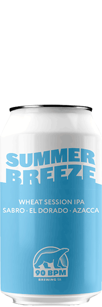 Bière Summer Breeze Wheat Session IPA brasserie 90 BPM