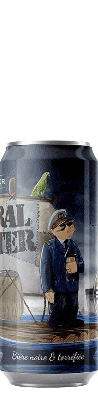 Canette de bière Amiral Porter Brasserie Piggy Brewing Company