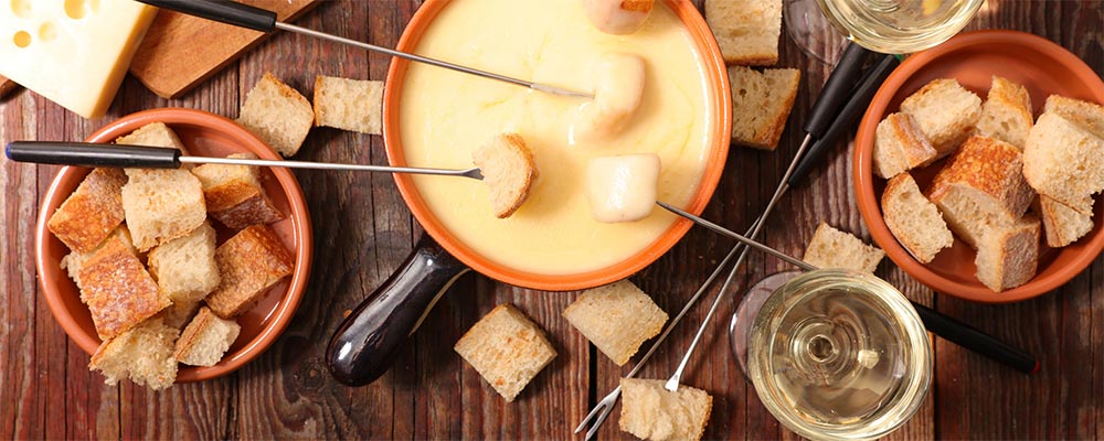 Vins et fondue savoyarde